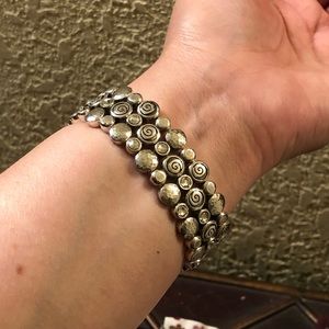 Brighton rhinestones and swirls stretch bracelet